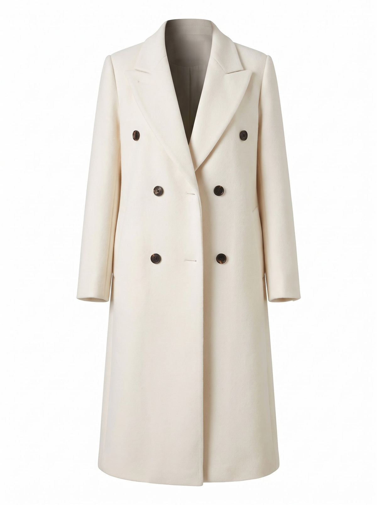 Petra Women's Belted Double-Breasted Trench Coat in White