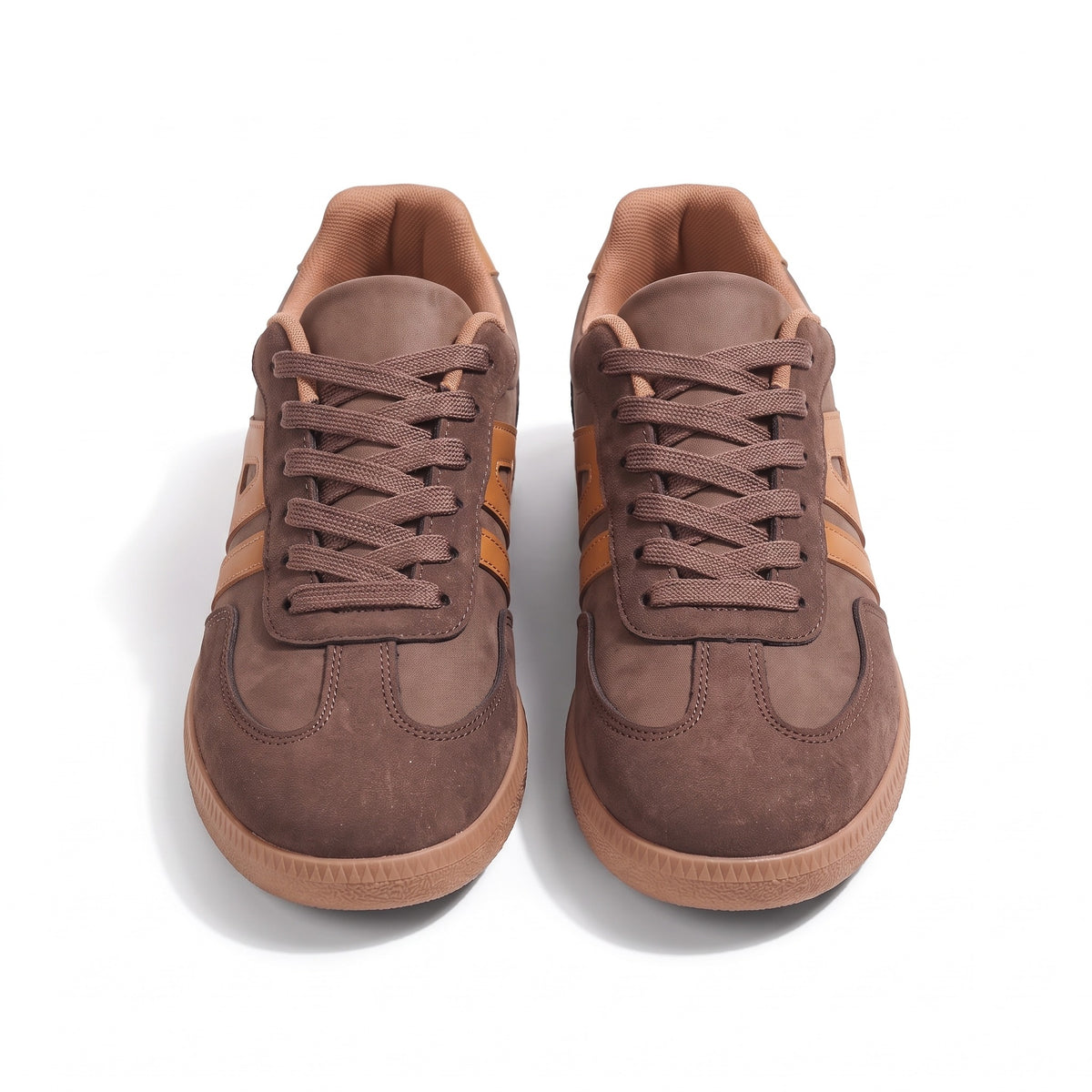 Johanna-Winifred Hidden-Wedge Lace-Up Retro Court Sneakers