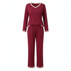 Viola-Mavis Women's V-Neck Lounge Set