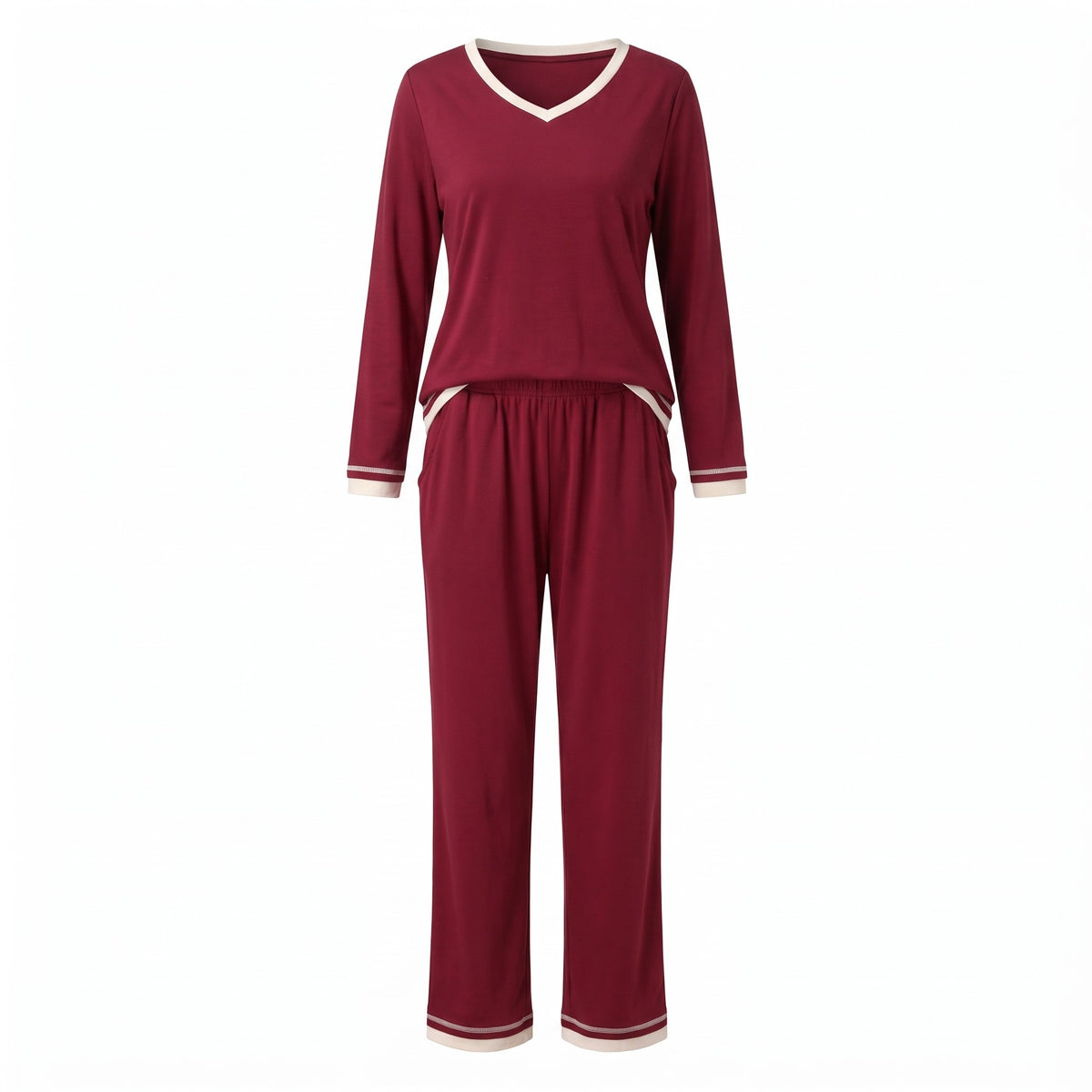 Viola-Mavis Women's V-Neck Lounge Set