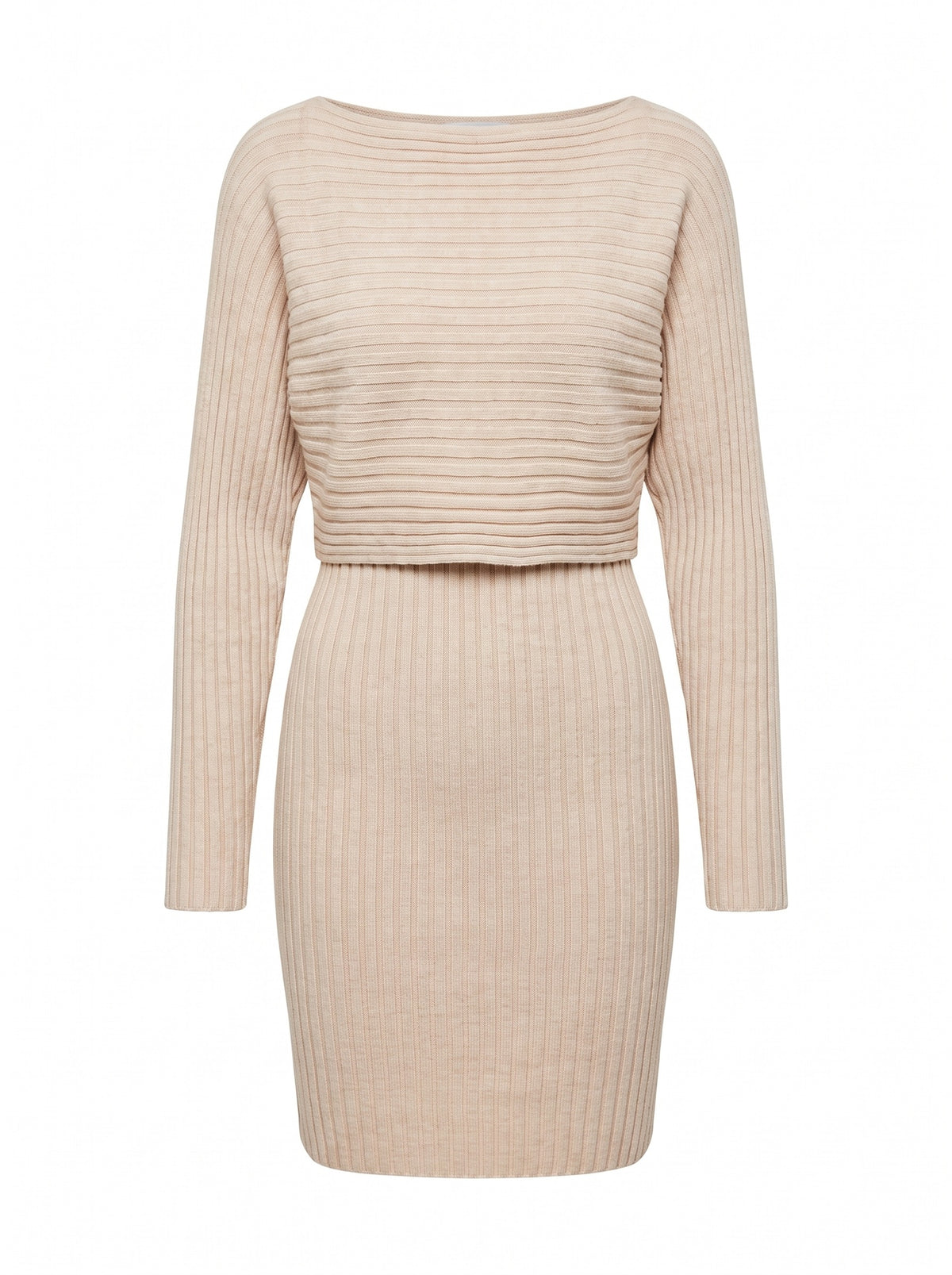 Hilda-Miriam ribbed knit mini dress and sweater set hero