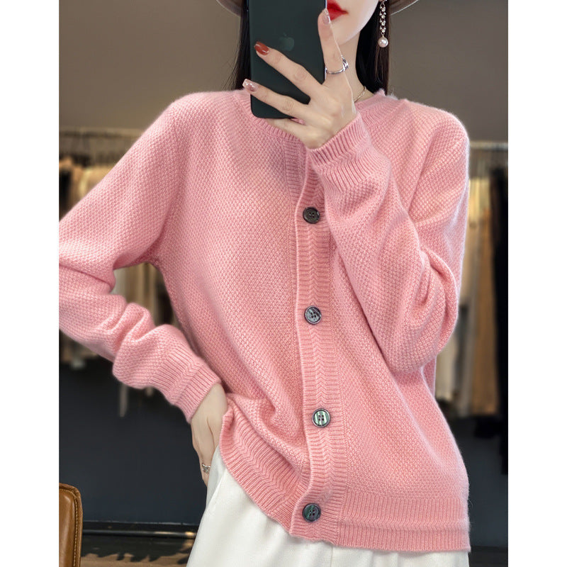 Miriam-Joyce | Women's Boxy Oversized Chunky Knit Cardigan
