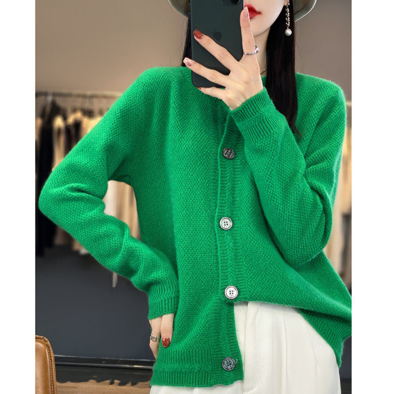 Miriam-Joyce | Women's Boxy Oversized Chunky Knit Cardigan