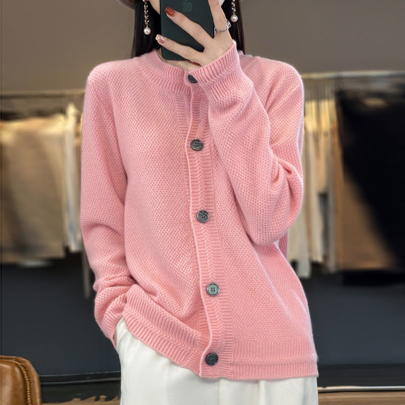 Miriam-Joyce | Women's Boxy Oversized Chunky Knit Cardigan