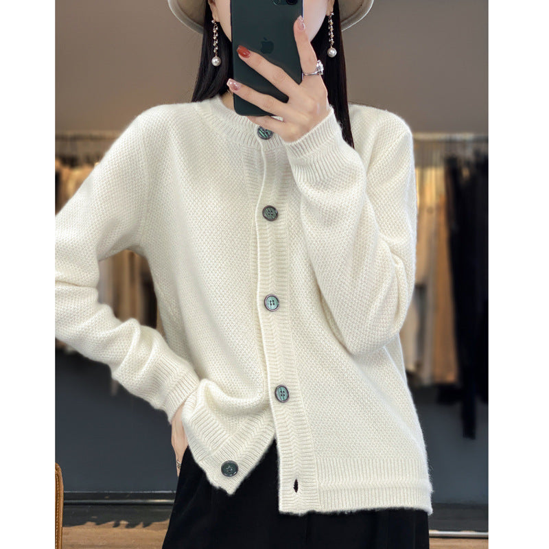 Miriam-Joyce | Women's Boxy Oversized Chunky Knit Cardigan