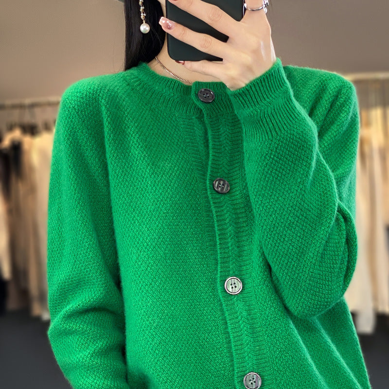 Miriam-Joyce | Women's Boxy Oversized Chunky Knit Cardigan