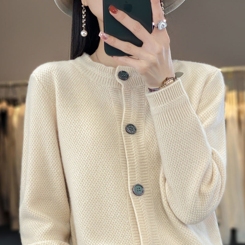 Miriam-Joyce | Women's Boxy Oversized Chunky Knit Cardigan