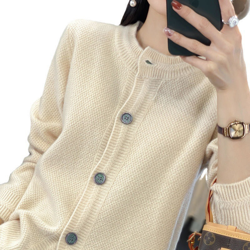 Miriam-Joyce | Women's Boxy Oversized Chunky Knit Cardigan