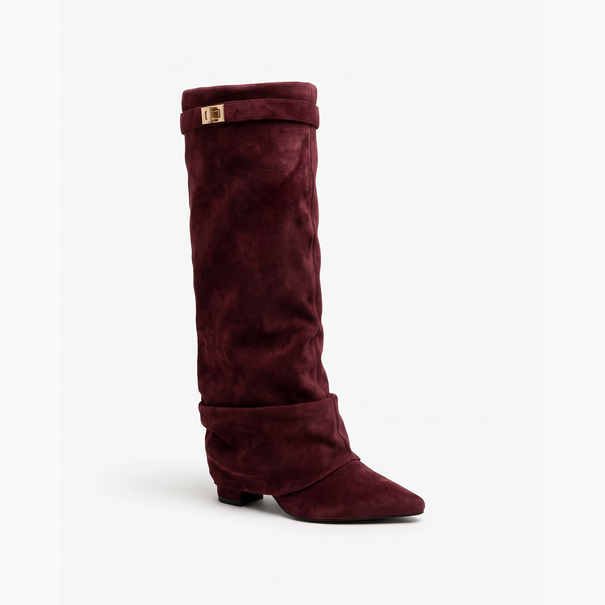 Dorothea-Hilda | Women's Buckle-Strap Knee-High Boots