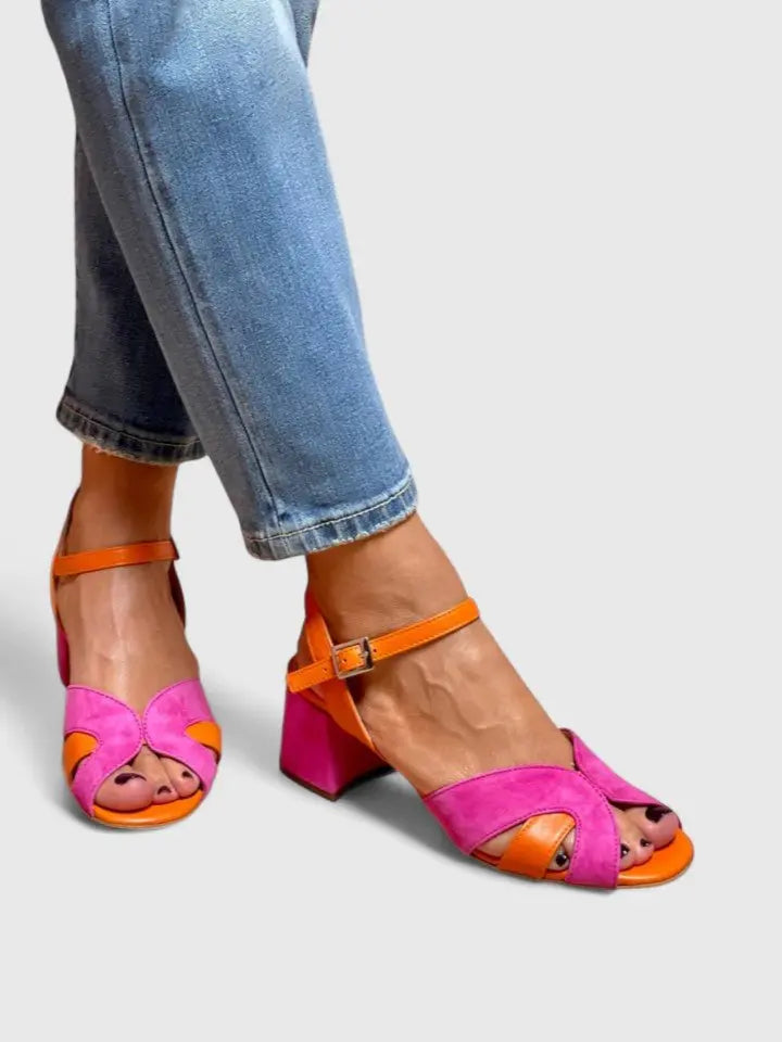 Thelma | Women's Buckled Block Heel Sandals