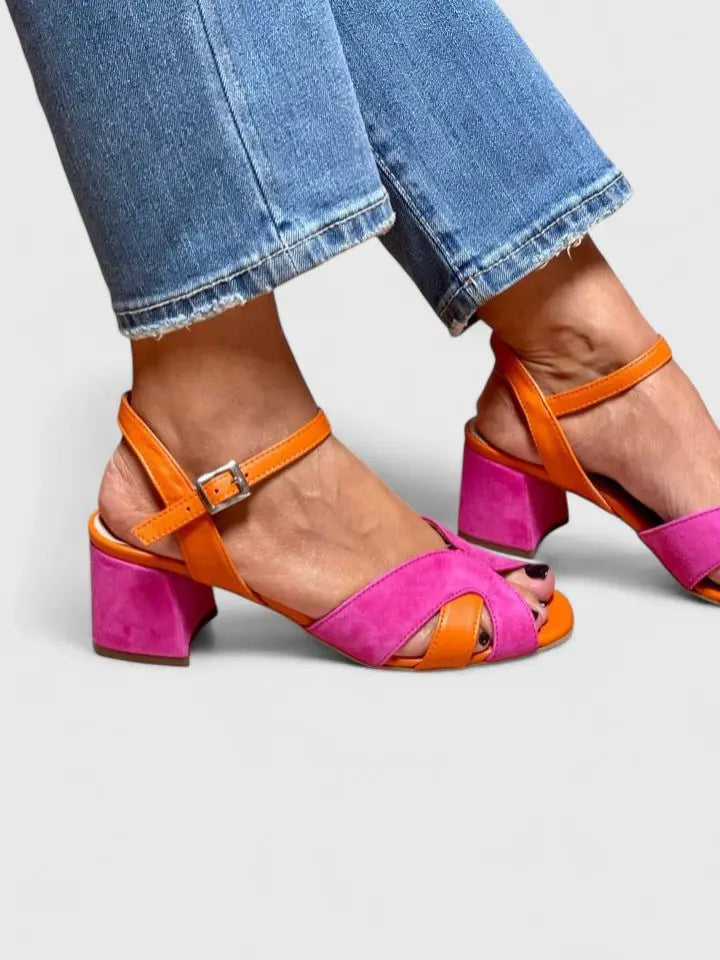 Thelma | Women's Buckled Block Heel Sandals