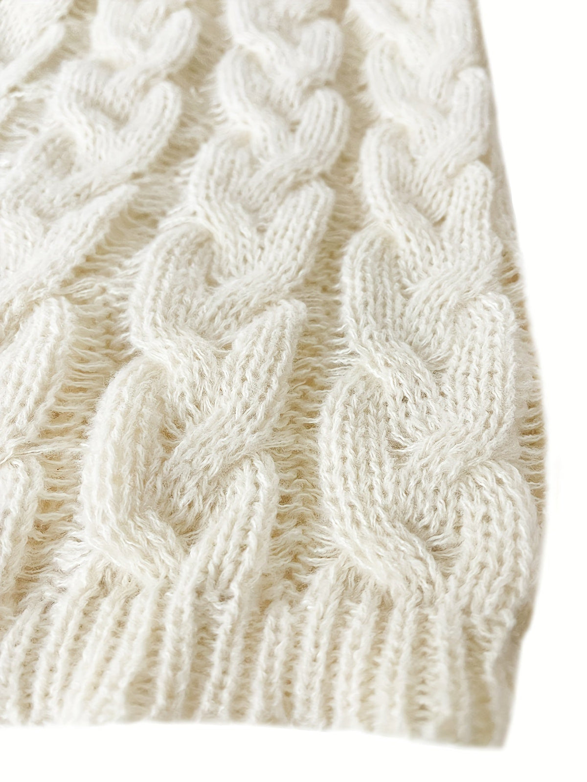 Nora | Women's Cable-Knit V-Neck Relaxed Sweater