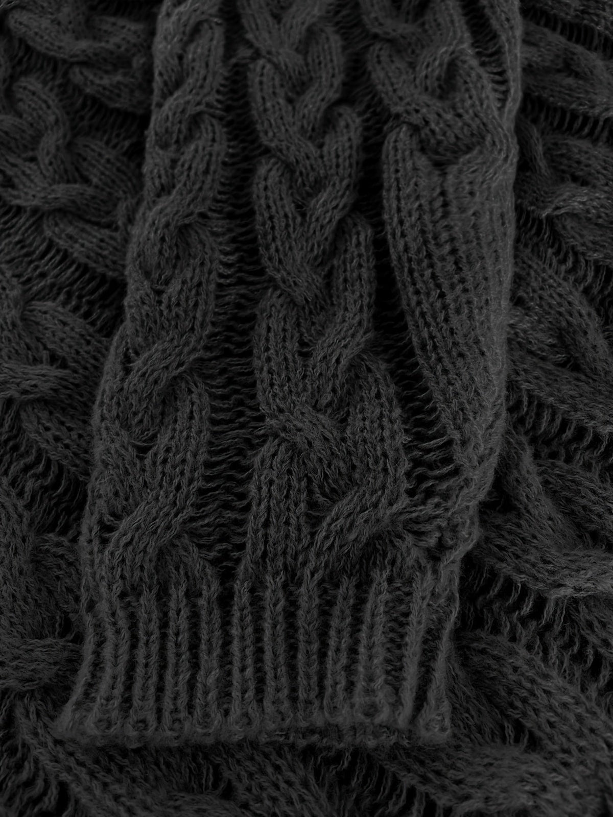 Nora | Women's Cable-Knit V-Neck Relaxed Sweater