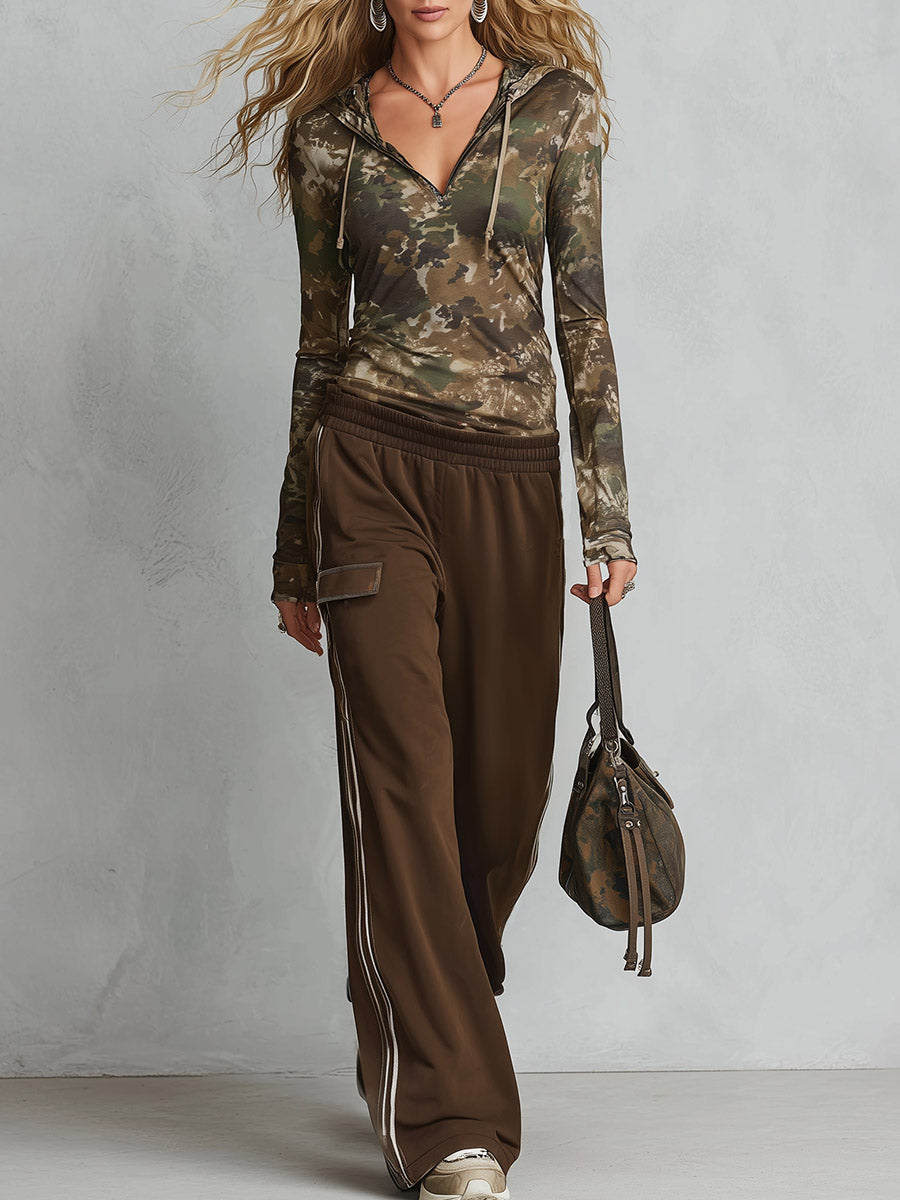 Juliet | Women's Camouflage Print Hoodie & Jogger Set