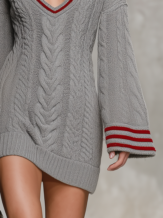 Viola | Women's Color-Block Striped Knit Mini Skirt