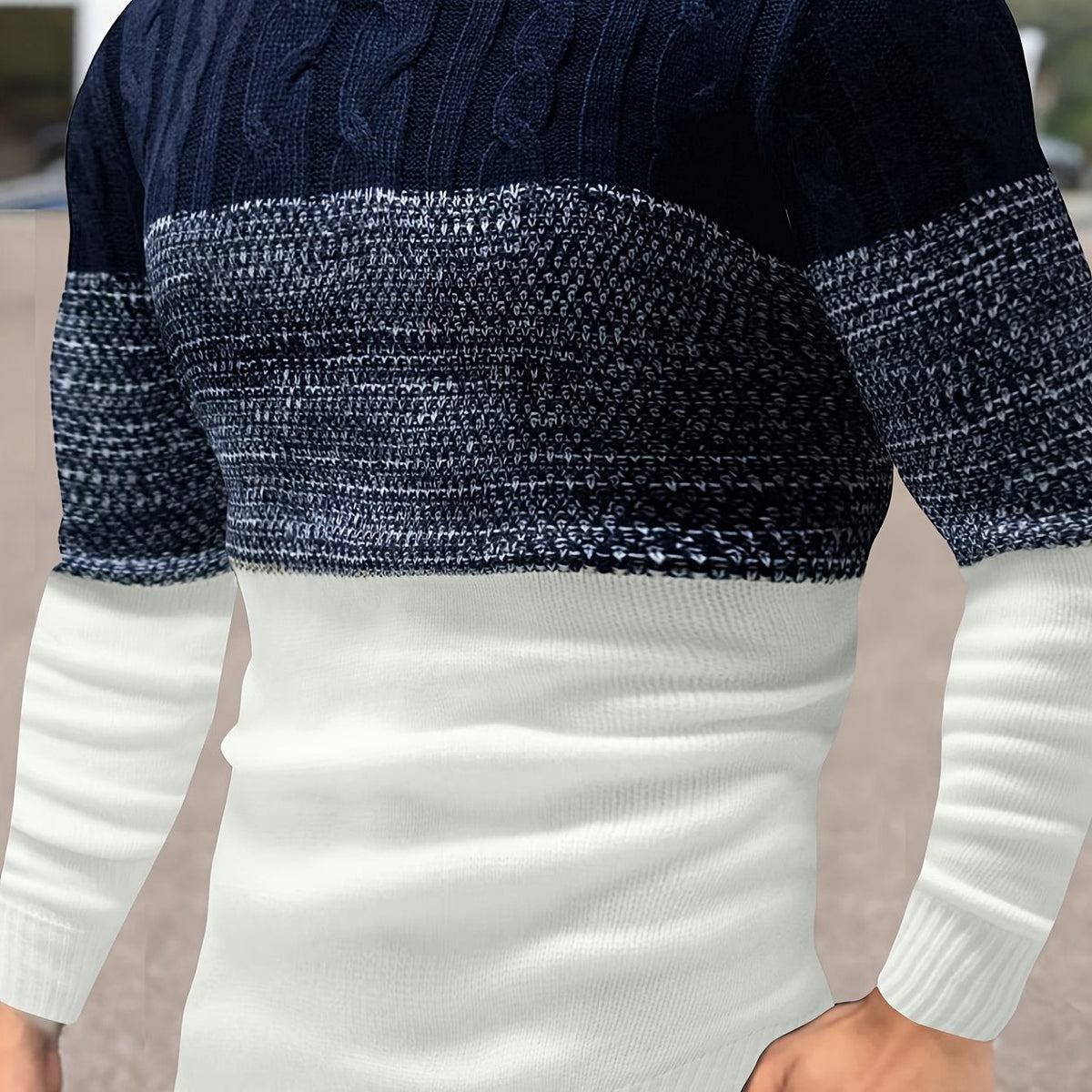 Renata | Women's Colour-Block Crew Neck Sweater
