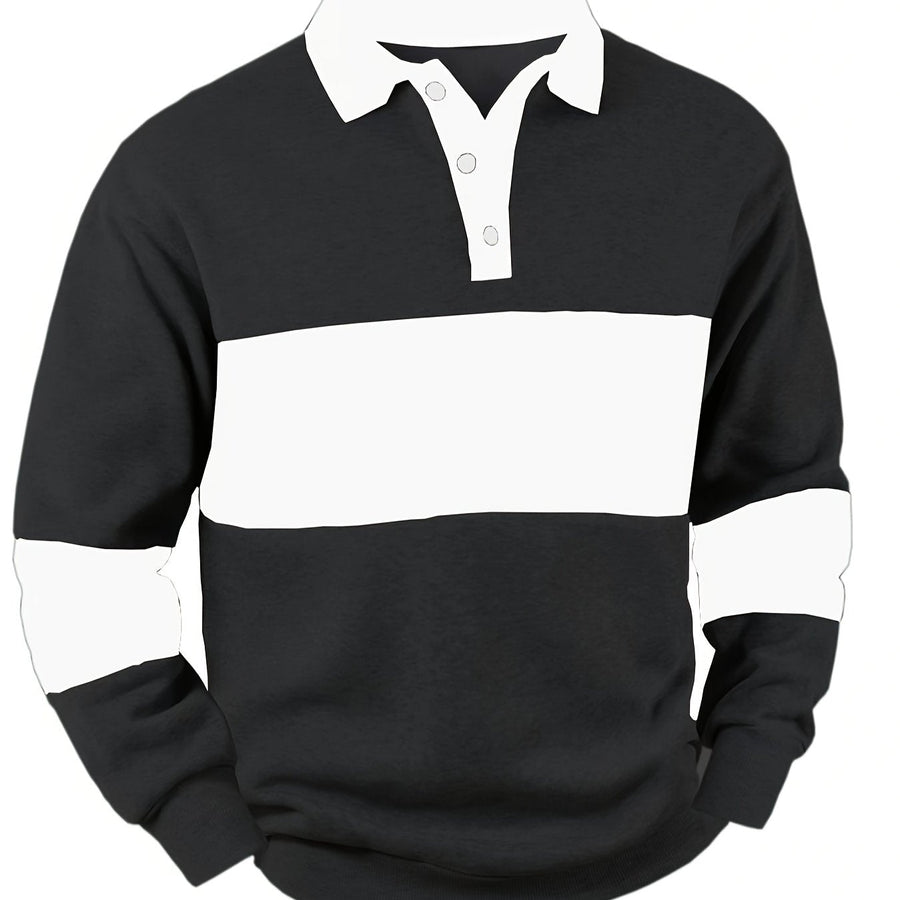 Eugenia | Women's Colour-Block Long Sleeve Polo Shirt