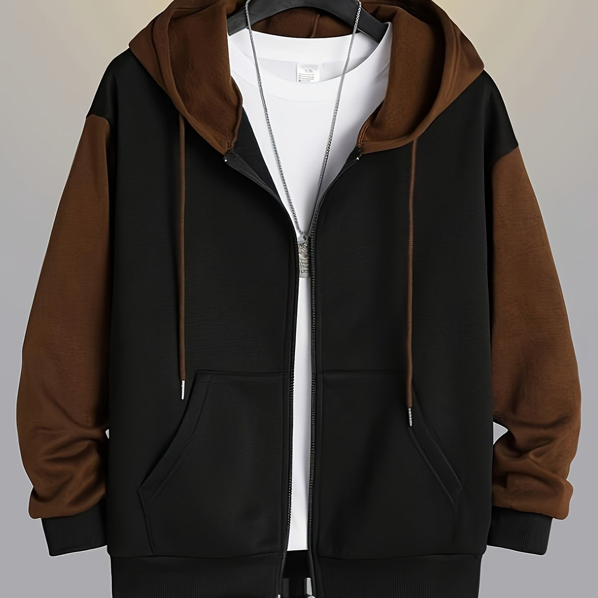 Frances | Women's Colour-Block Zip-Up Hoodie