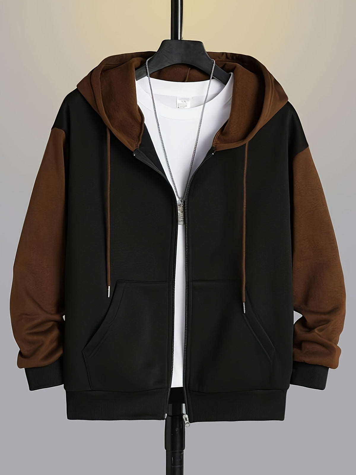 Frances | Women's Colour-Block Zip-Up Hoodie