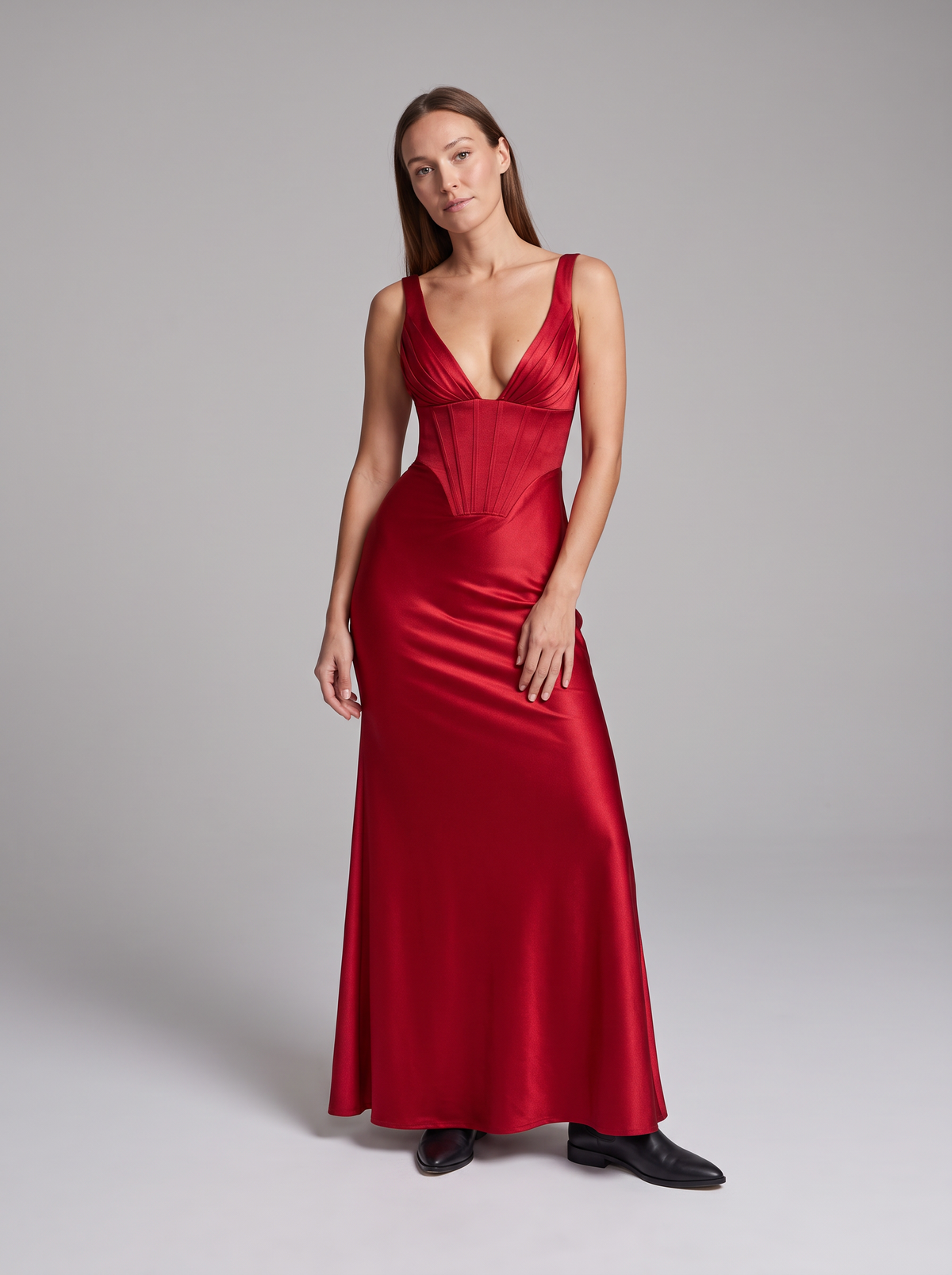 Rhea-Lydia | Women's Corset Maxi Dress