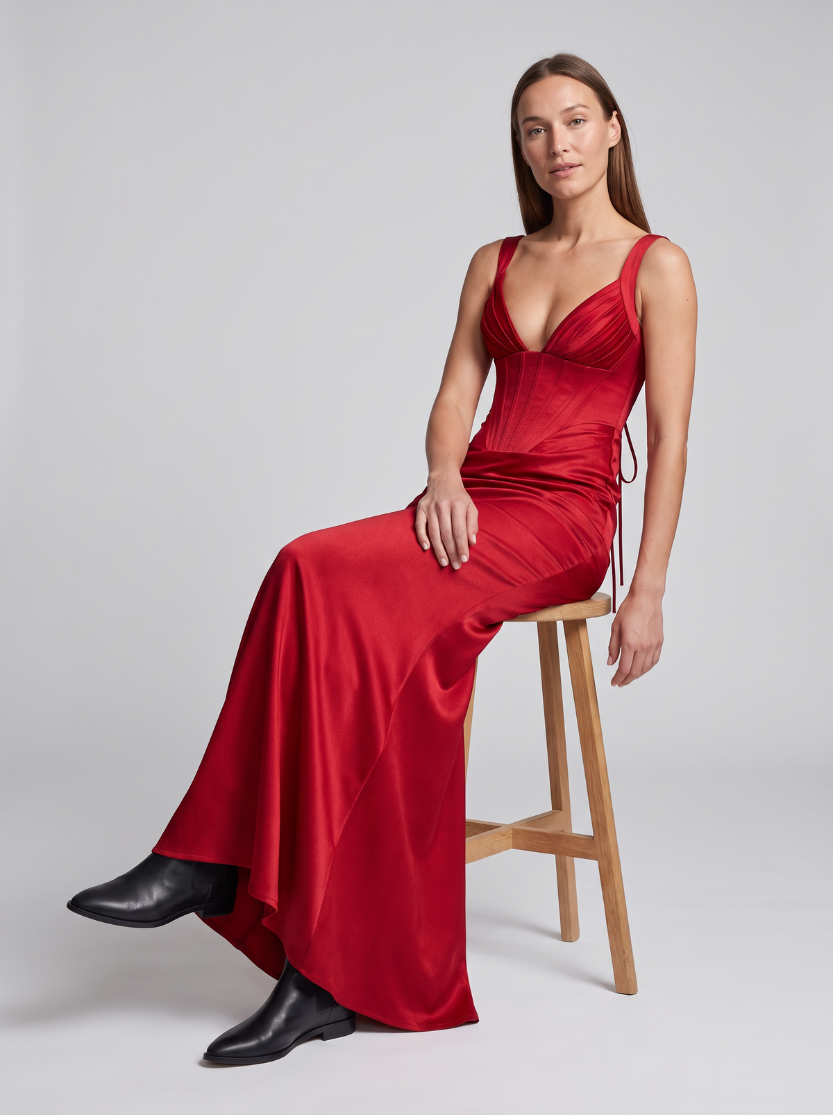 Rhea-Lydia | Women's Corset Maxi Dress