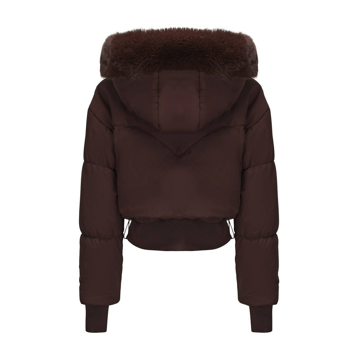 Meredith-Greta | Women's Cropped Hooded Puffer Jacket