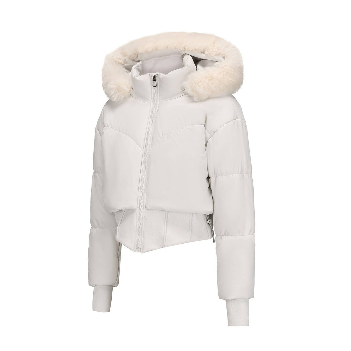 Meredith-Greta | Women's Cropped Hooded Puffer Jacket