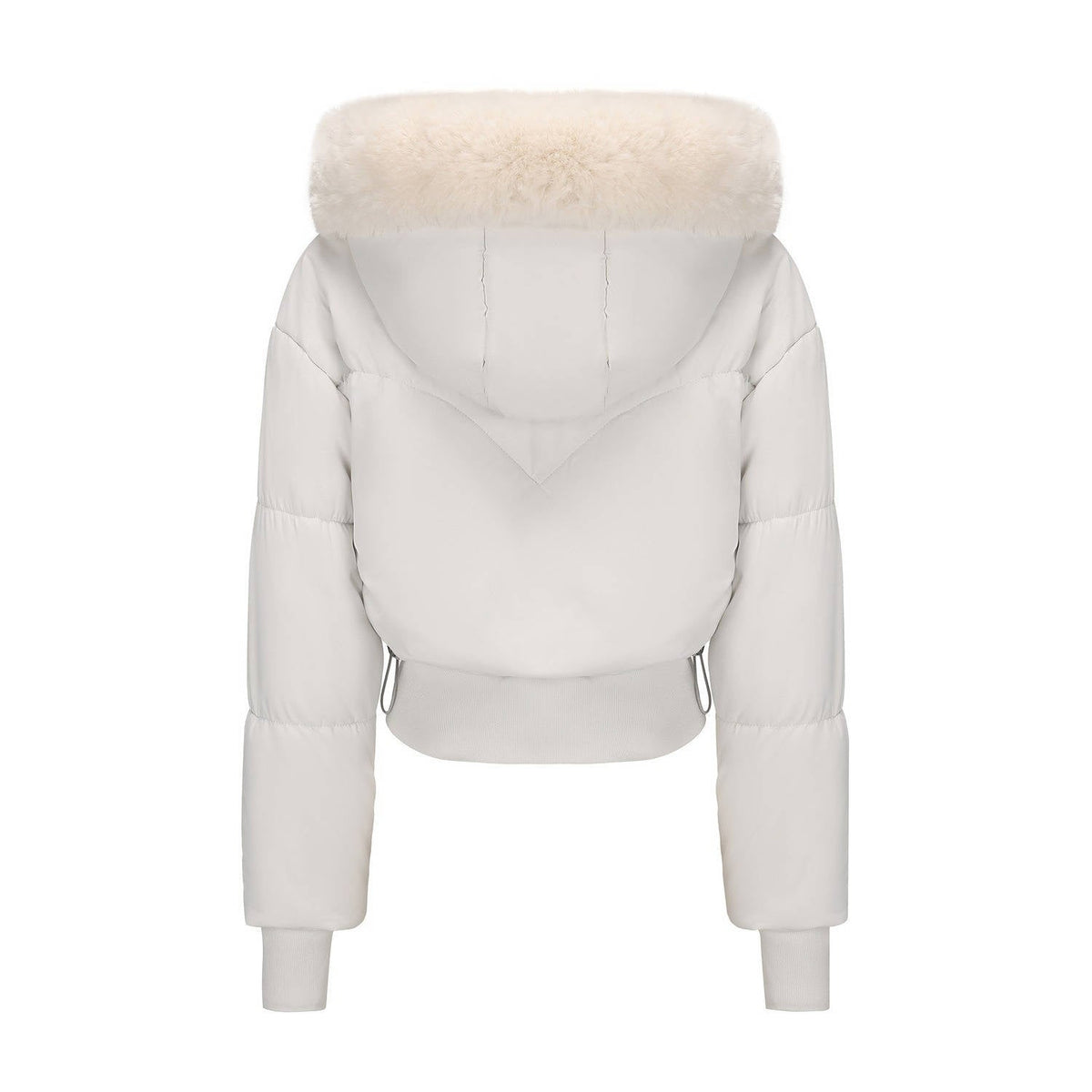 Meredith-Greta | Women's Cropped Hooded Puffer Jacket