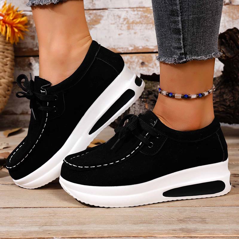 Clara-Wilhelmina | Women's Cushioned Platform Sneakers