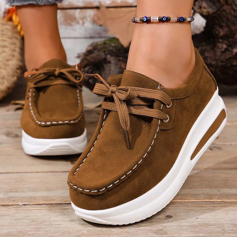 Clara-Wilhelmina | Women's Cushioned Platform Sneakers