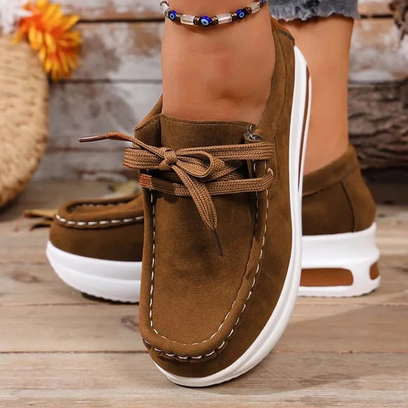 Clara-Wilhelmina | Women's Cushioned Platform Sneakers