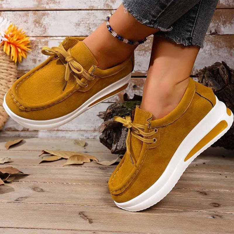 Clara-Wilhelmina | Women's Cushioned Platform Sneakers