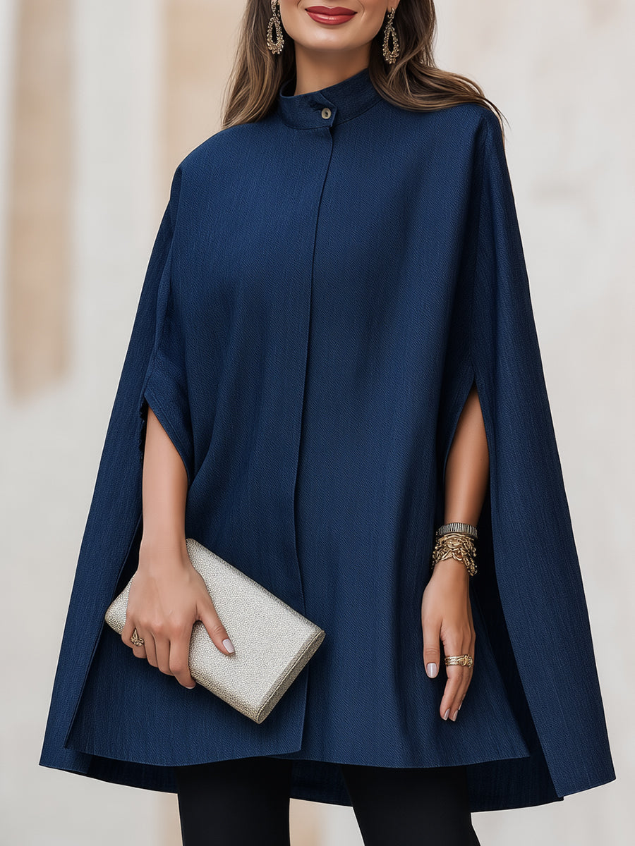 Iris | Women's Denim Cape-Style Trench Coat