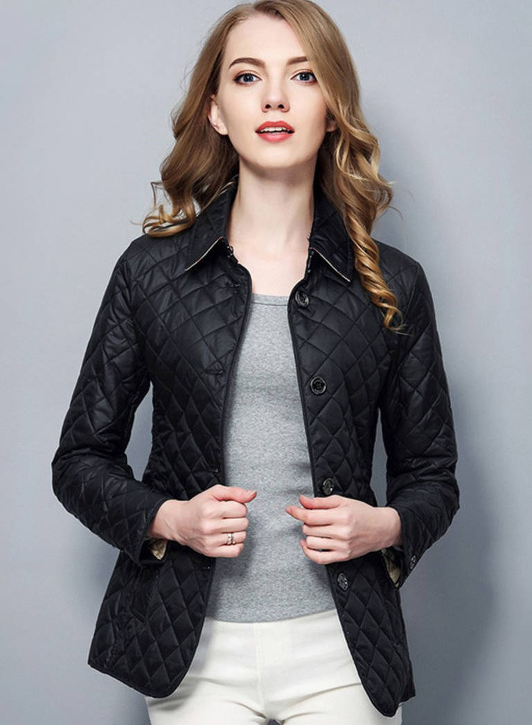 Genevieve-Aurelia | Women's Diamond-Quilted Puffer Jacket