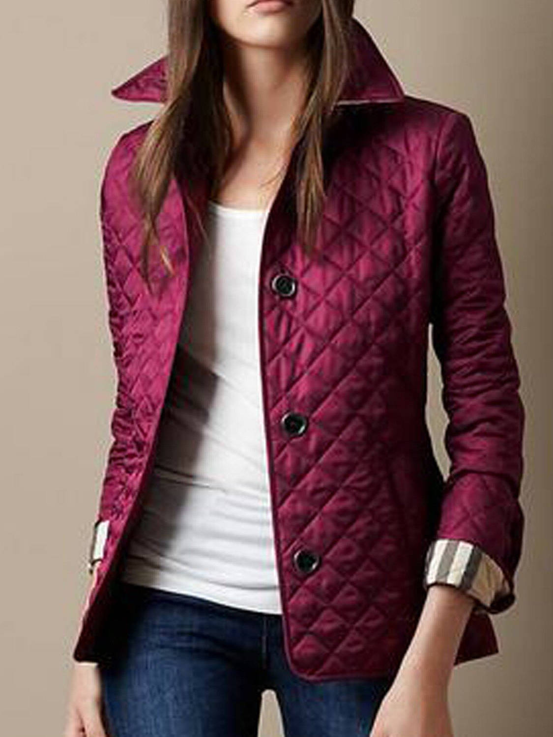 Genevieve-Aurelia | Women's Diamond-Quilted Puffer Jacket