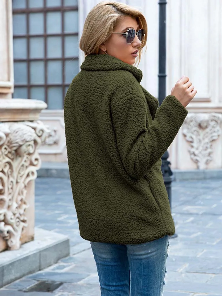 Evelina | Women's Double-Breasted Teddy Blazer