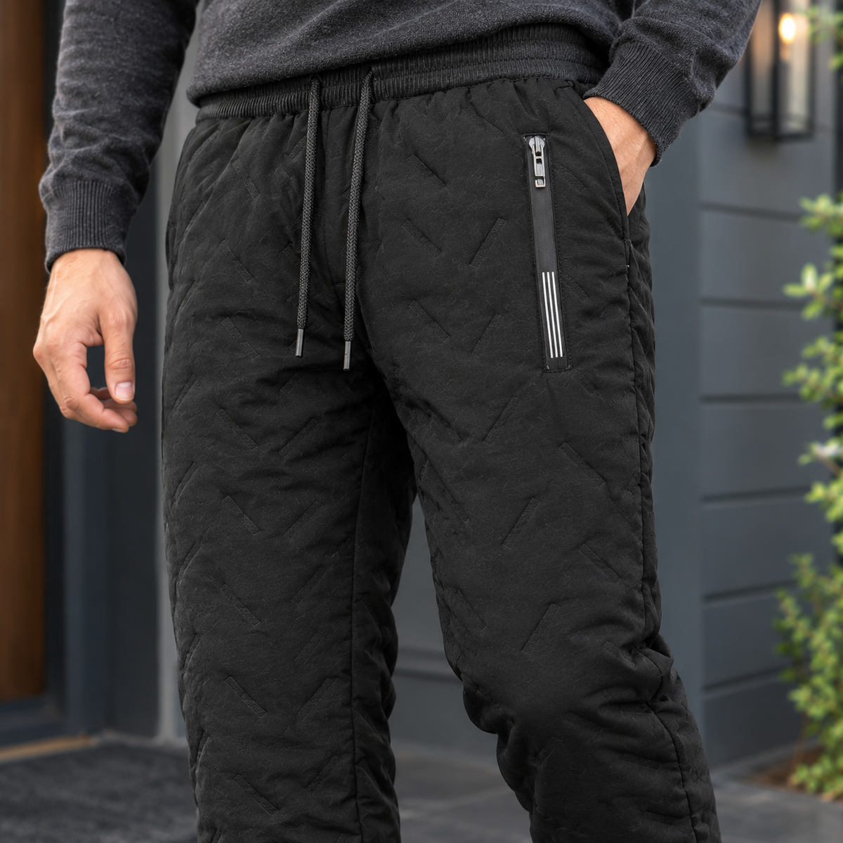 Iris | Women's Drawstring-Waist Fleece-Lined Palazzo Pants