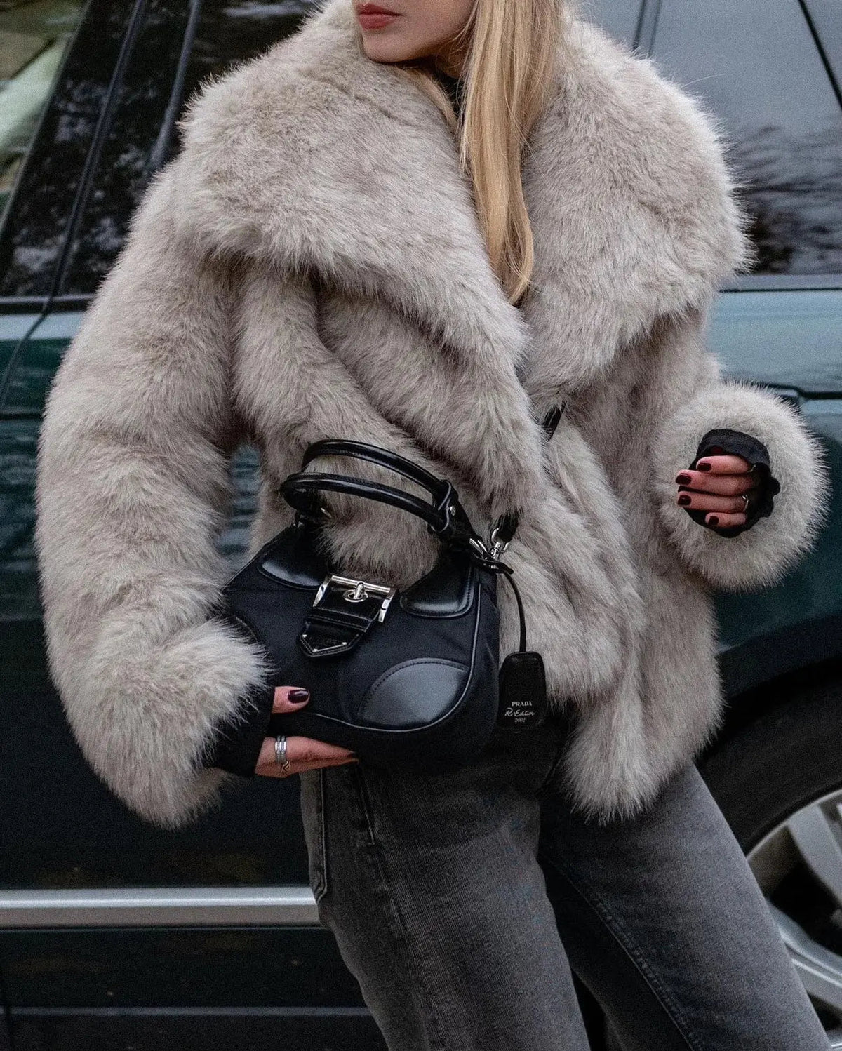 Erna | Women's Faux Fur Collar Jacket