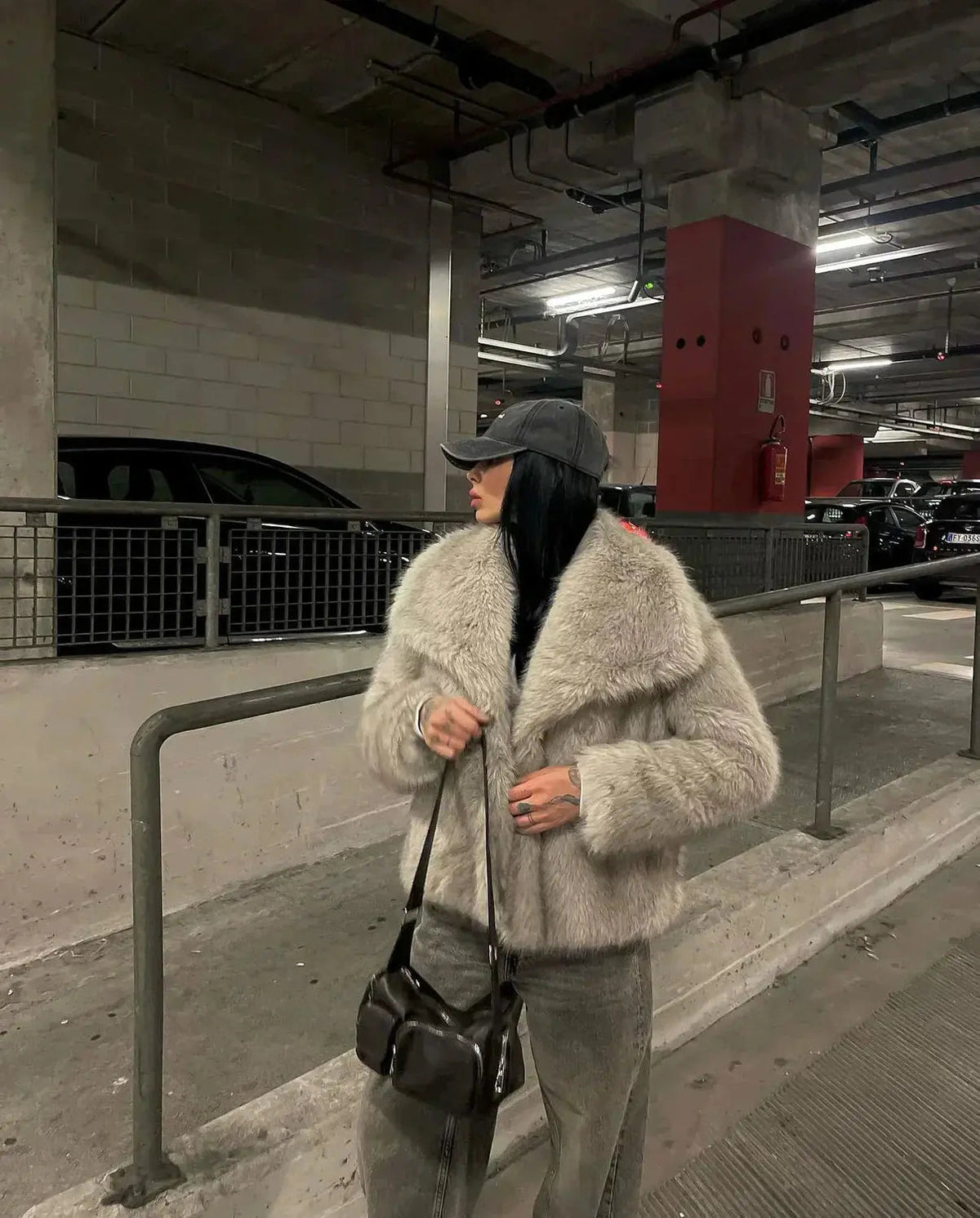 Erna | Women's Faux Fur Collar Jacket
