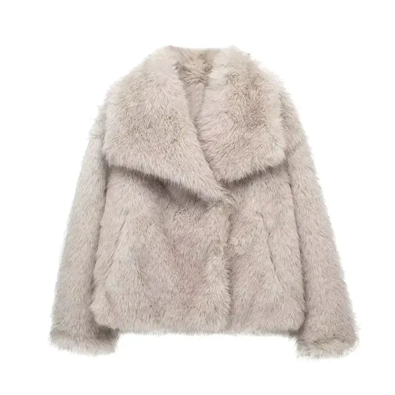 Erna | Women's Faux Fur Collar Jacket