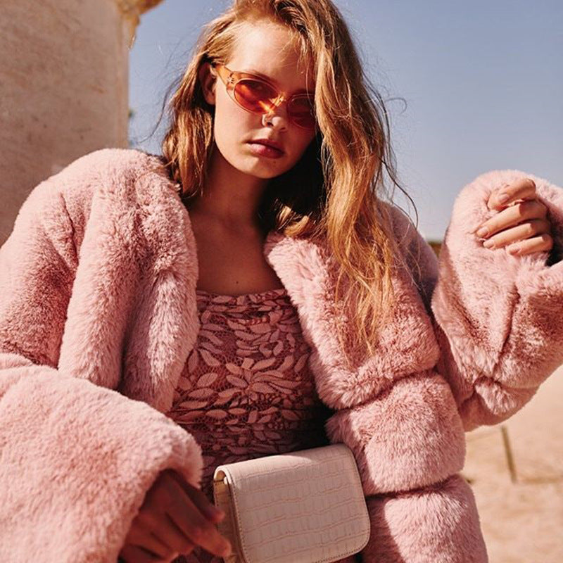 Silvia | Women's Faux Fur Cropped Puffer Jacket