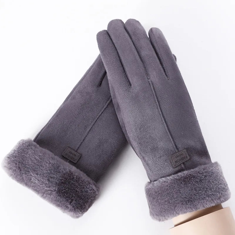 Cornelia-Dorothea | Women's Faux Fur Cuff Winter Gloves