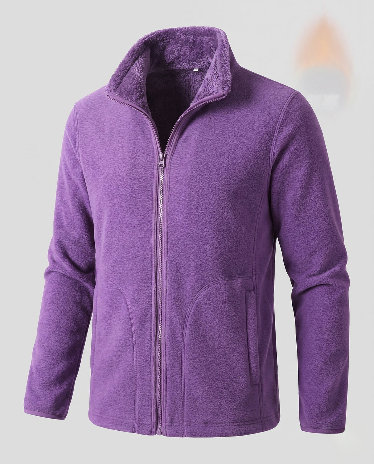 Evelina-Sabine | Women's Fleece-Lined Denim-Style Bomber Jacket