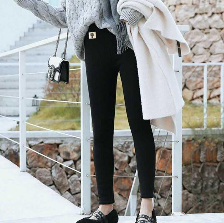 Lillian-Lorraine | Women's Fleece-Lined High-Waist Ankle Leggings