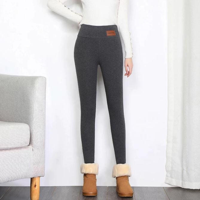 Lillian-Lorraine | Women's Fleece-Lined High-Waist Ankle Leggings