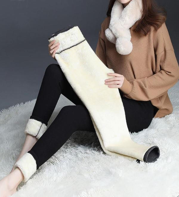 Lillian-Lorraine | Women's Fleece-Lined High-Waist Ankle Leggings