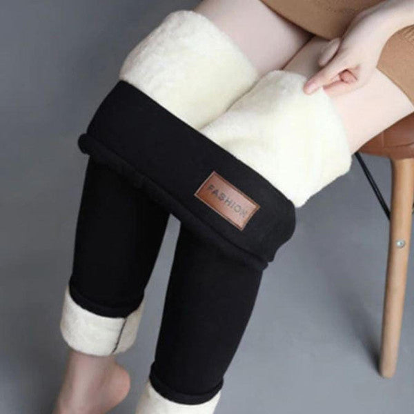 Lillian-Lorraine | Women's Fleece-Lined High-Waist Ankle Leggings