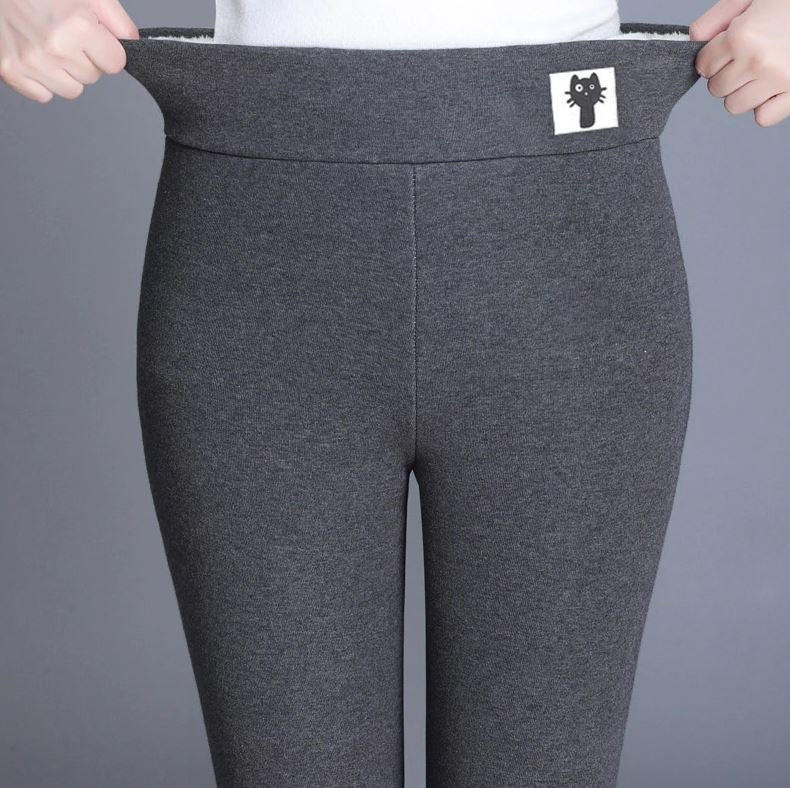 Lillian-Lorraine | Women's Fleece-Lined High-Waist Ankle Leggings