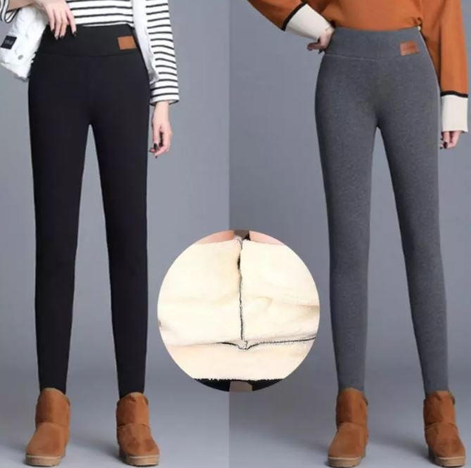 Lillian-Lorraine | Women's Fleece-Lined High-Waist Ankle Leggings