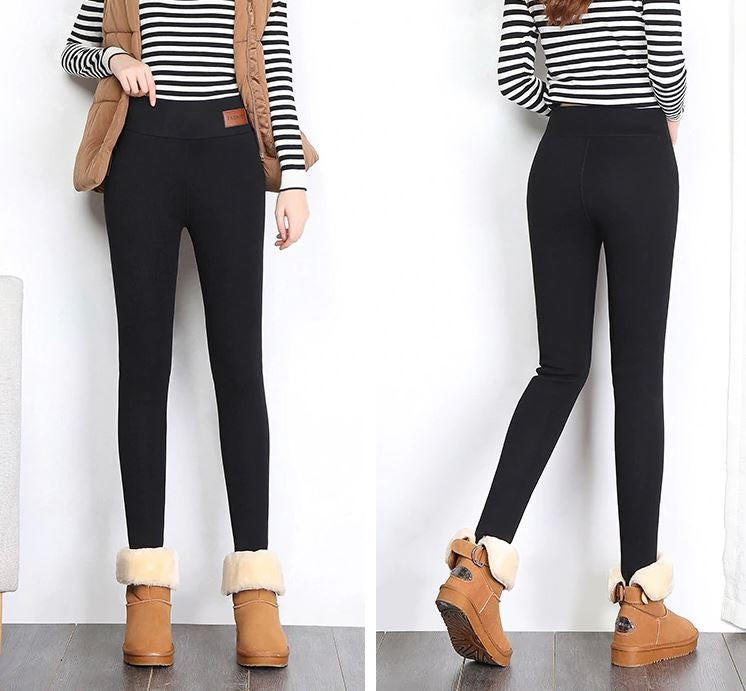 Lillian-Lorraine | Women's Fleece-Lined High-Waist Ankle Leggings